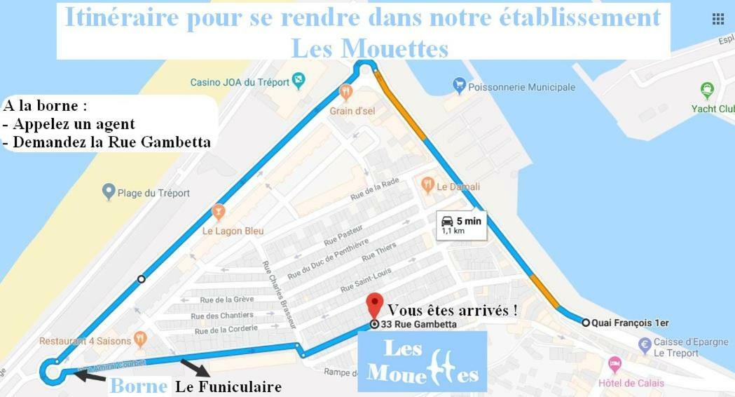 Les Mouettes Leilighet Le Tréport Eksteriør bilde